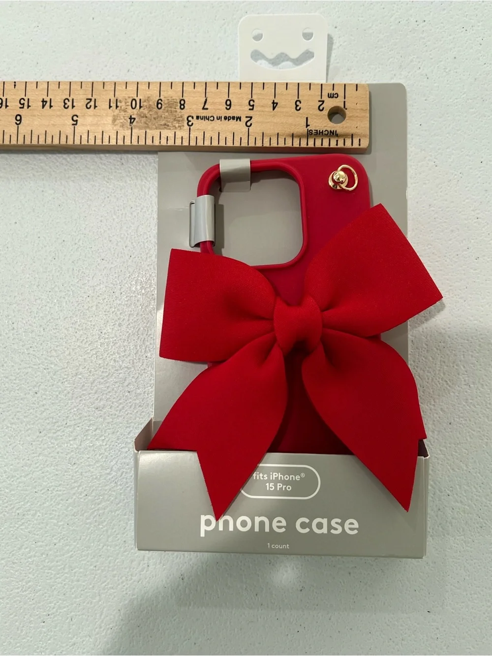 Heyday Red Bow Pop Apple iPhone 16 Cell Phone Case  NWT